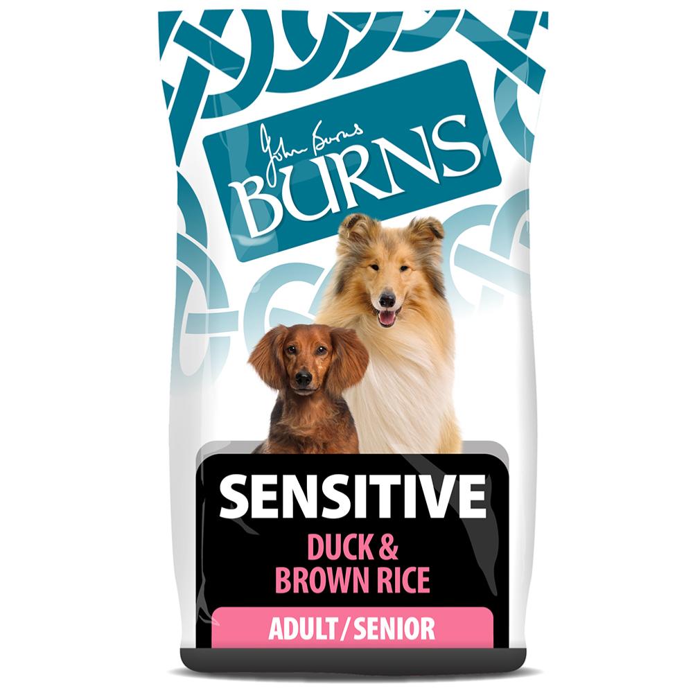 Burns Original | Holistic Gluten Free Dry Dog Food | Adult Sensitive | Duck & Brown Rice - 12kg