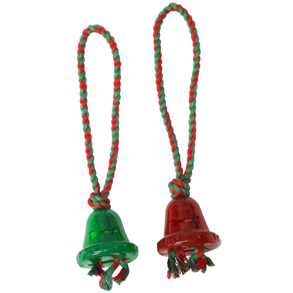 Armitage Pawsley| Christmas Dog Toy | Festive Squeaky Ding Dong Bell