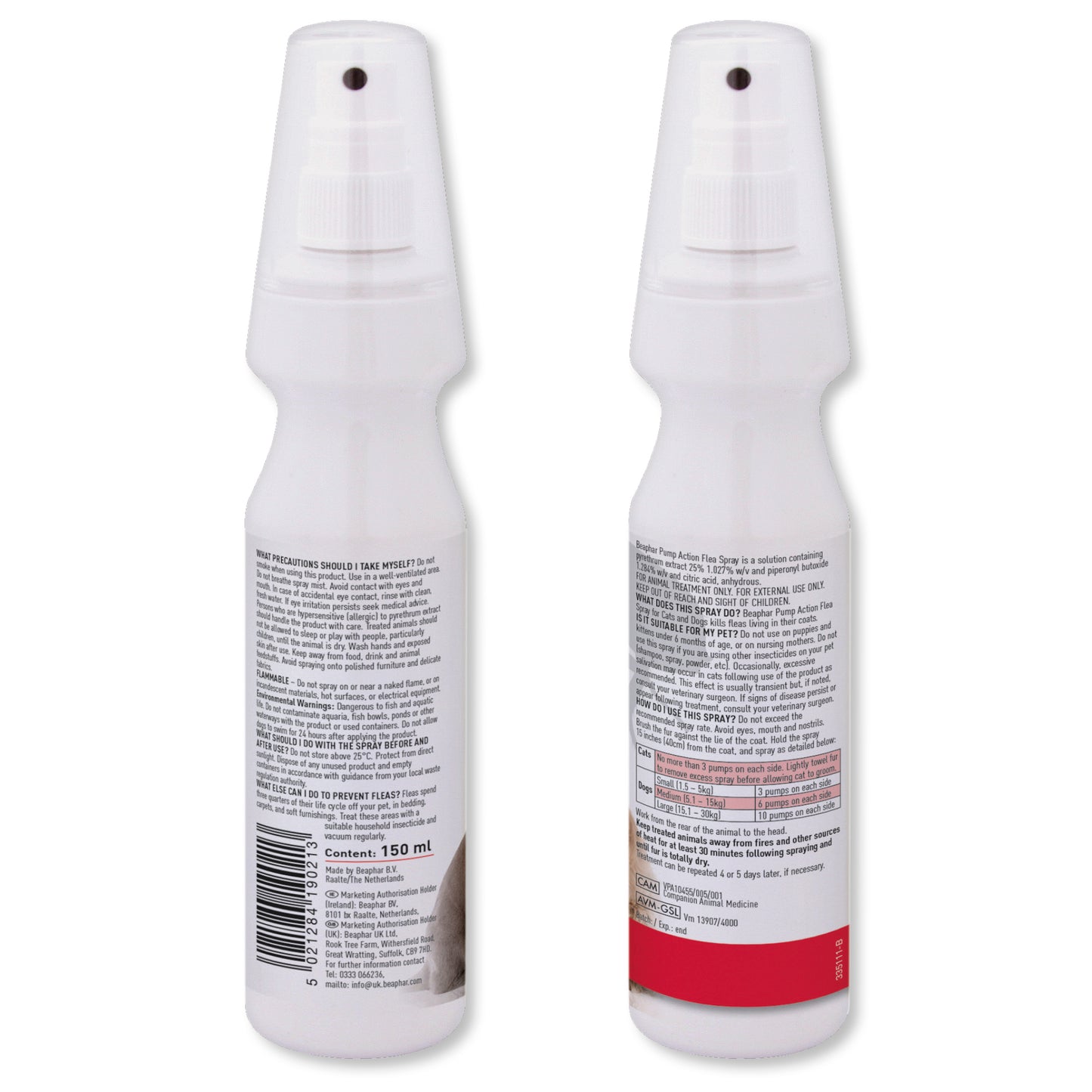 Beaphar | Dog & Cat Flea Control | Pump Action Spray - 150ml