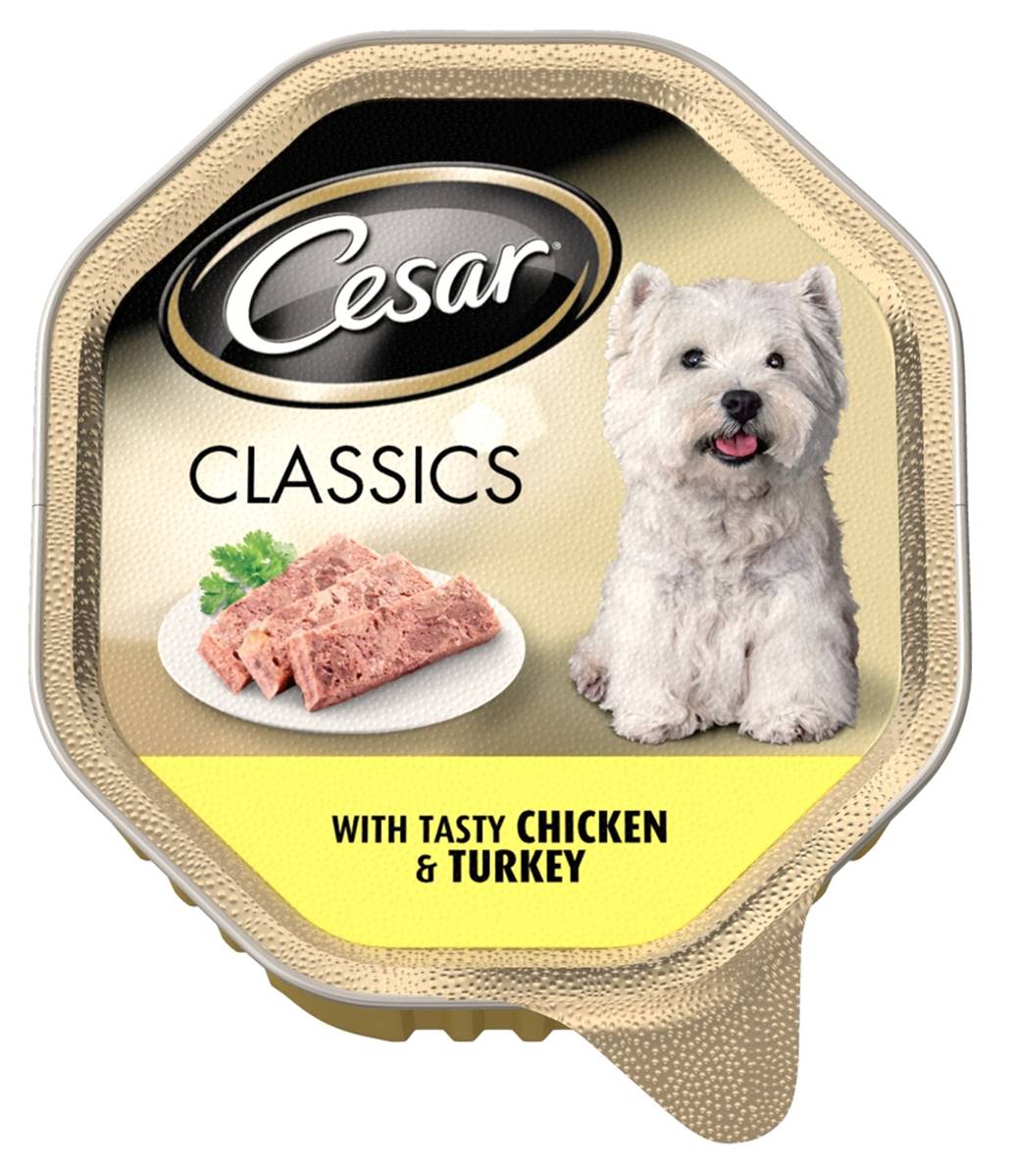 Cesar Classics | Wet Dog Food | Chicken and Turkey - 150g