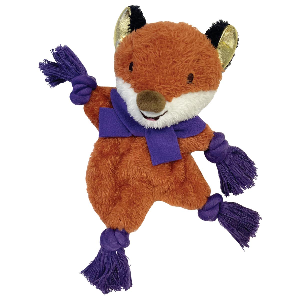 Holly & Robin | Christmas Dog Toy | Gemstone Forest Ropee Body Fox
