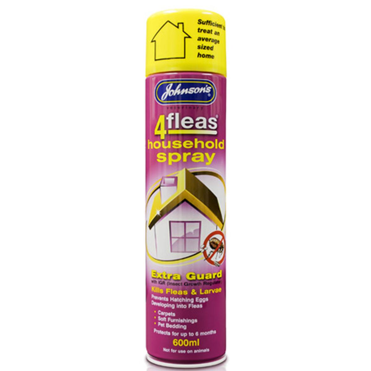 Johnson's 4Fleas | Flea Control | Household Insecticidal Spray with IGR - 600ml
