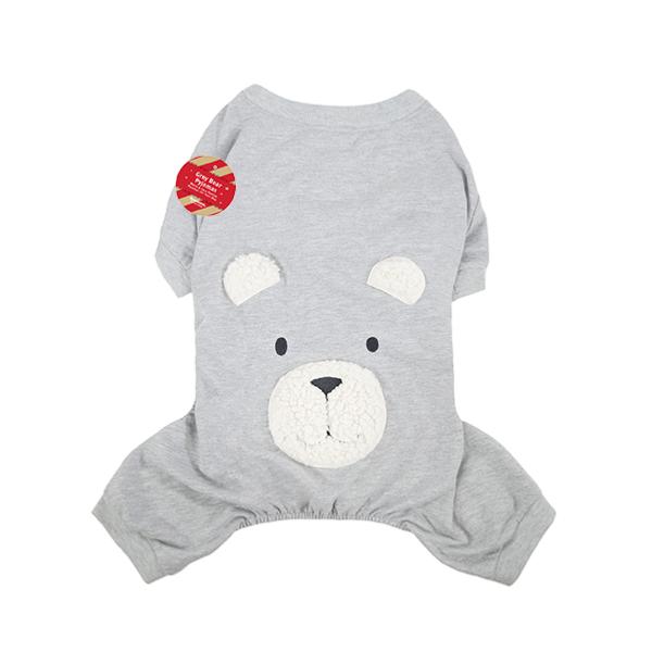 Cupid & Comet | Christmas Dog Clothes | Grey Bear Pyjamas