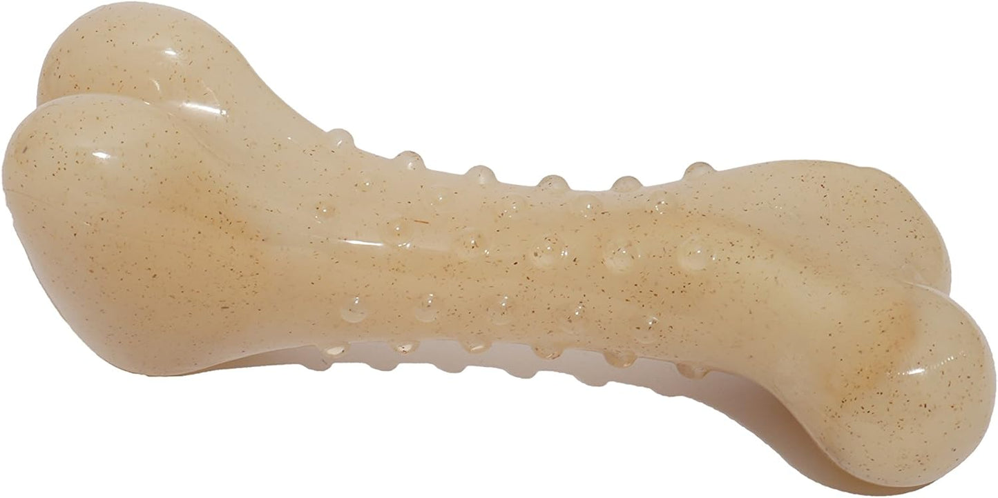 Rosewood Large Tough Wood Bone - Durable Real Wood Scented Chew Toy for Large Dogs