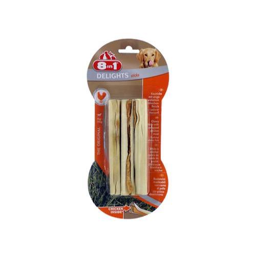 8 In 1 Delights | Gluten Free Rawhide Dog Treats | Chicken Sticks