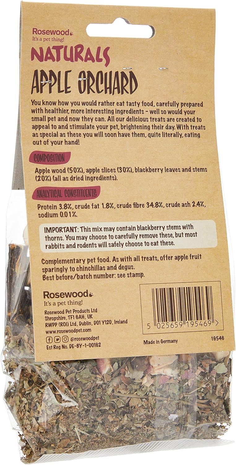 Rosewood Naturals | Small Pet Treats | Apple Orchard - 75g