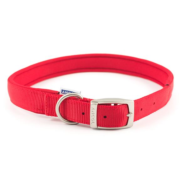 Ancol Air Cushion Nylon Dog Collar - Red
