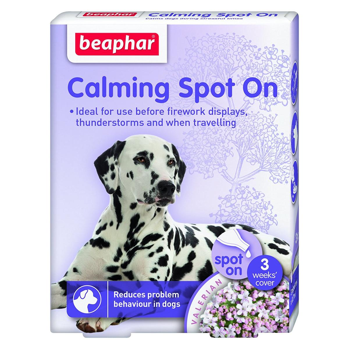 Beaphar | Natural Dog Calming | Herbal Valerian Spot-On Treatment