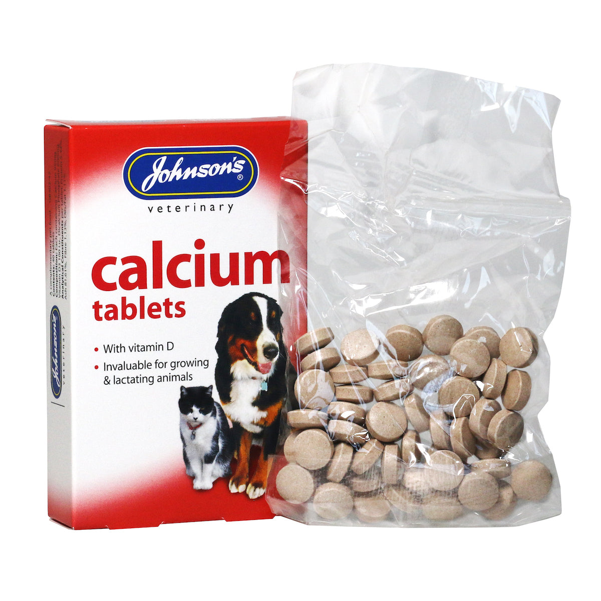Johnson's Veterinary | Breeding & Puppy Supplement | Calcium Tablets - 40 Pack
