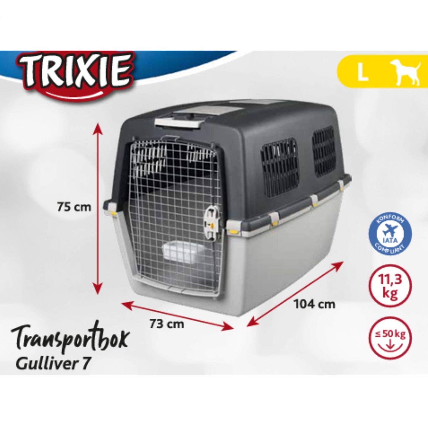 Pet carrier with dimensions