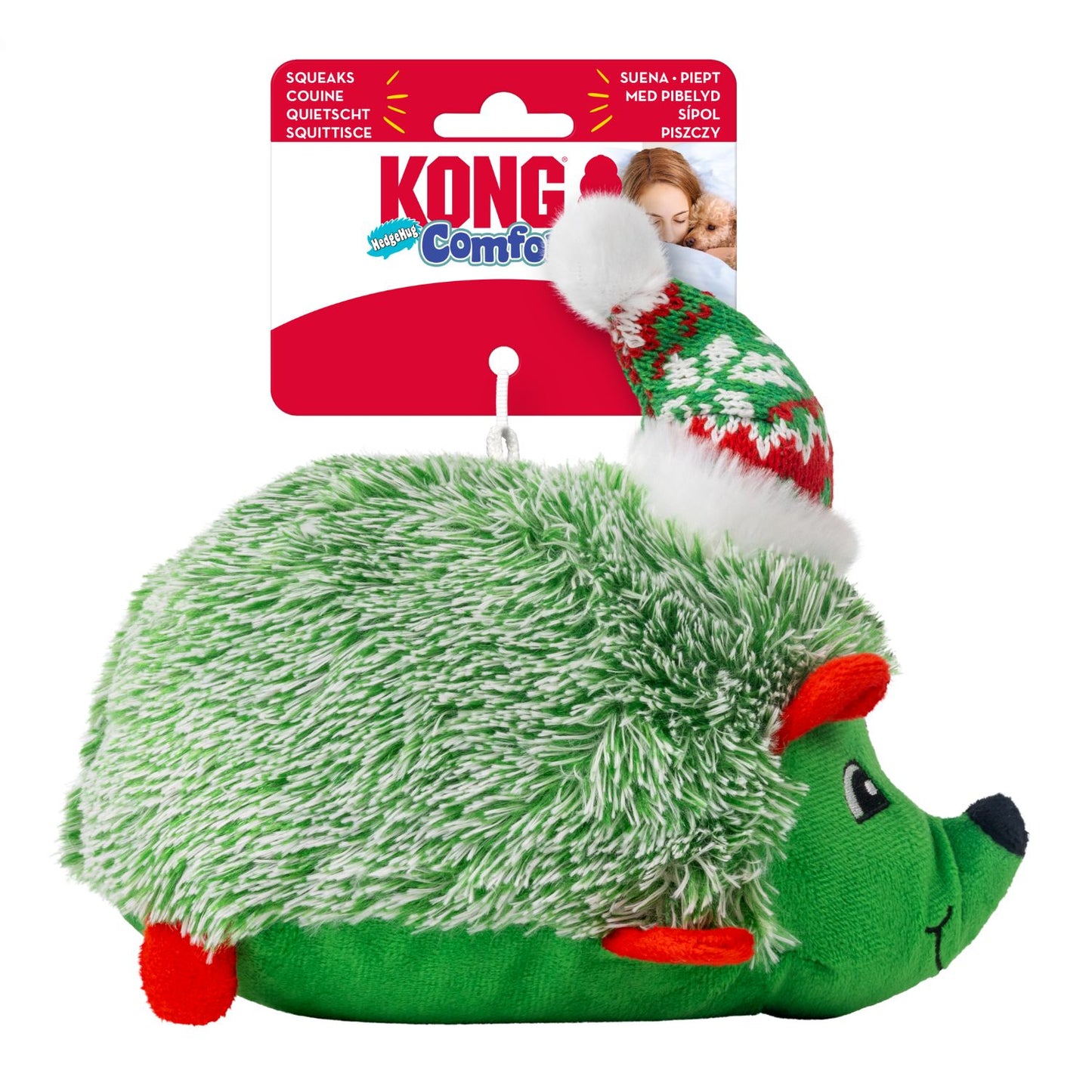 Kong Holiday Comfort Hedgehug Assorted | 2025 Christmas Dog Toy