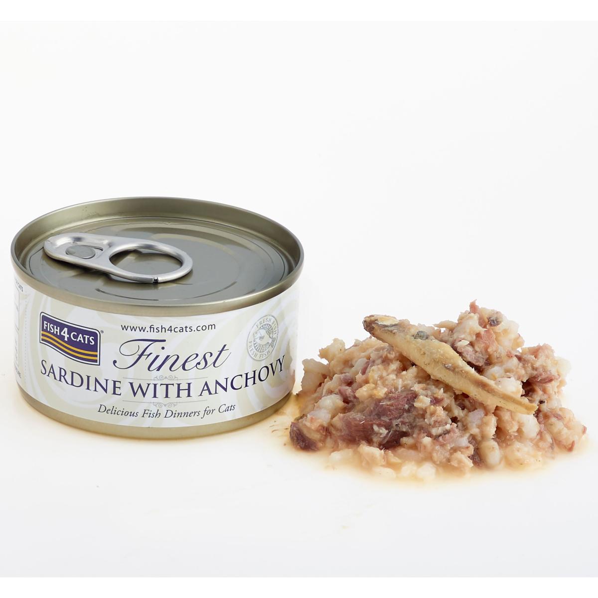 Fish4Cats Finest | Wet Cat Food | Sardine with Anchovy - 70g