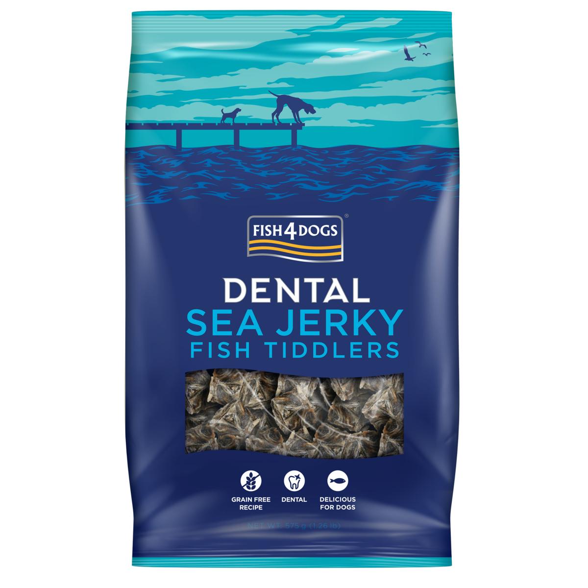 Fish4Dogs Sea Jerky Tiddlers 🐟 100% White Fish Skin Dog Treats