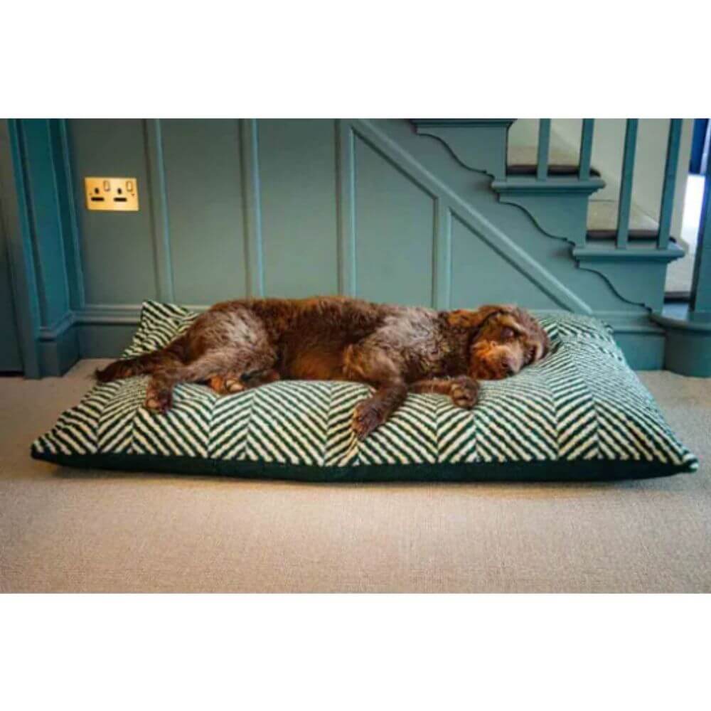 Fleece Green Herringbone Deep Duvet Medium