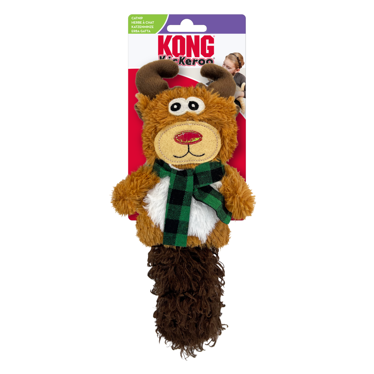 KONG Holiday | Christmas Cat Toy | Catnip Kickeroo Character