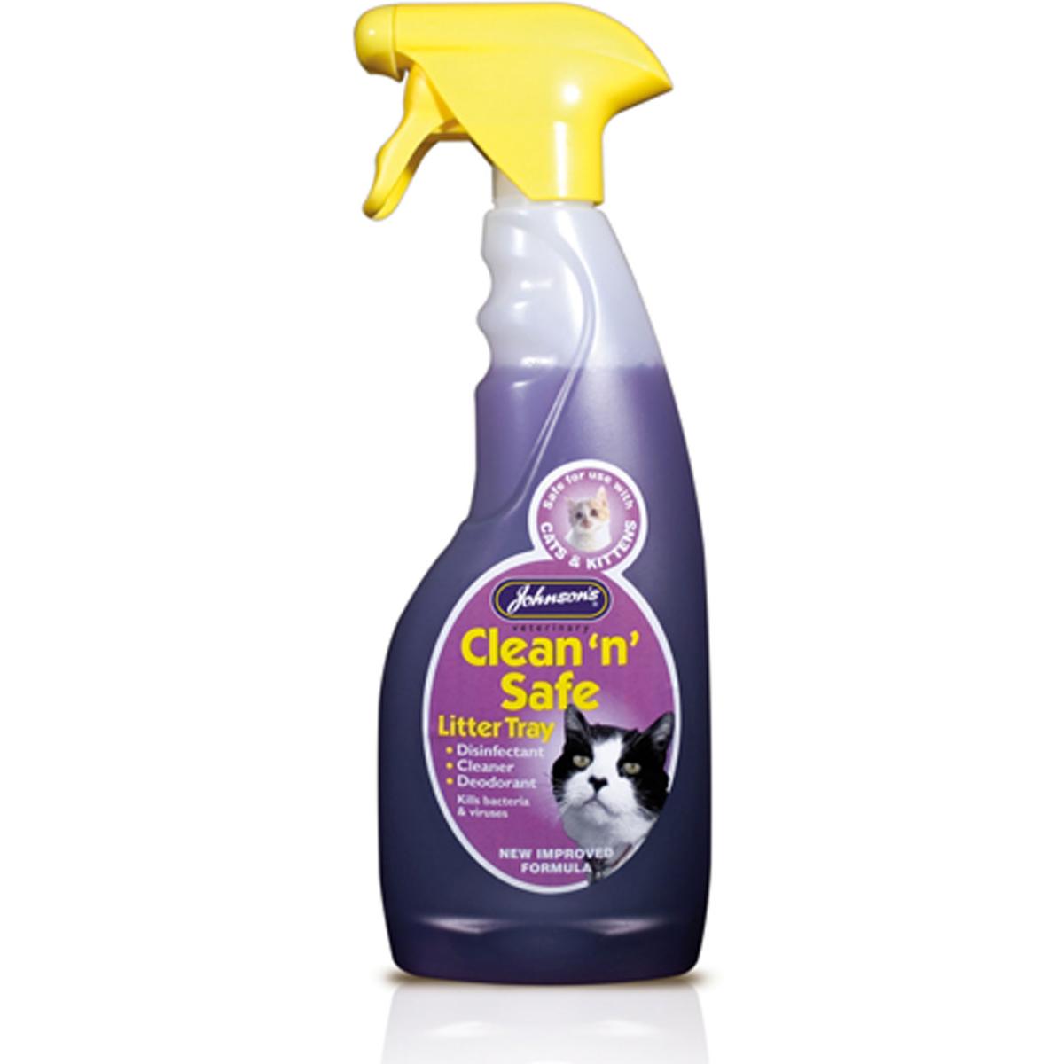 Johnson's Veterinary | Cat Litter Tray Disinfectant | Clean 'N' Safe - 500ml