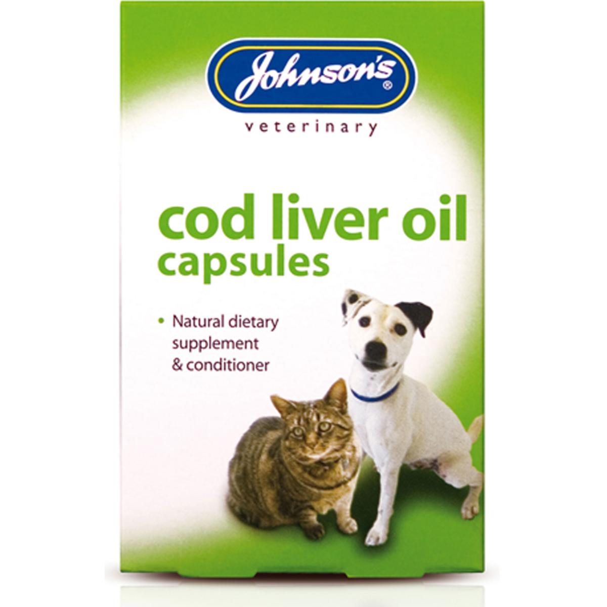 Johnson's Veterinary | Natural Conditioning Supplement | Cod Liver Oil Capsules - 40 Tablets