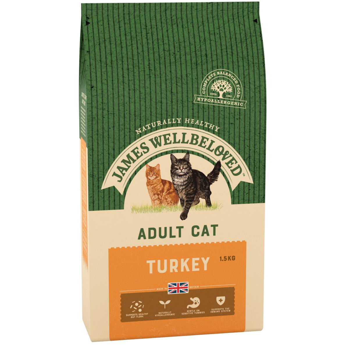 James Wellbeloved | Dry Cat Food | Adult | Turkey - 1.5kg
