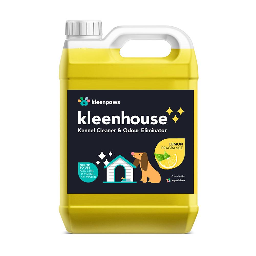 Kleenhouse (was Glimmermann) | Dog, Cat & Small Pet Safe Disinfectant | Kleenpaws Lemon - 5L