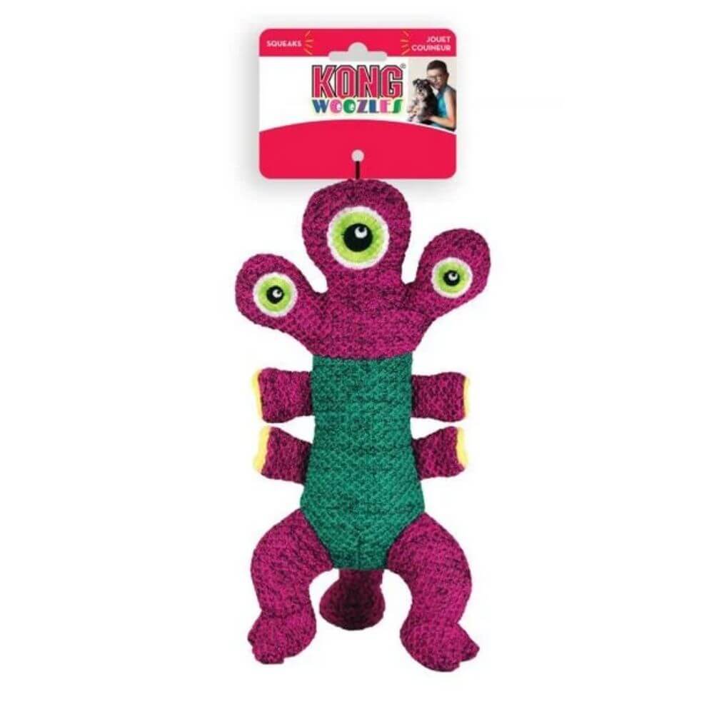 Kong Woozles Dog Toy Purple Medium