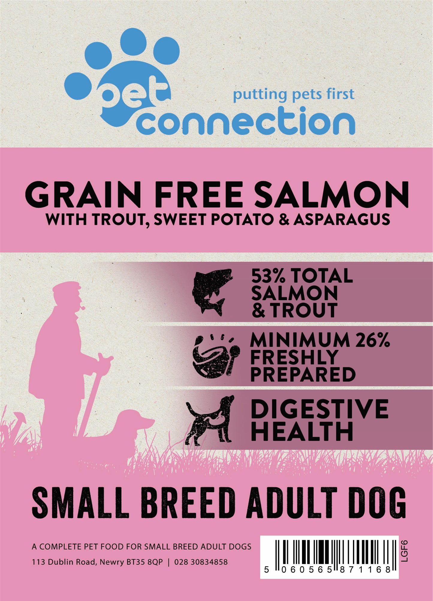 Salmon & Trout (Small Breed) | Hypoallergenic Dry Dog Food | Grain Free by Pet Connection