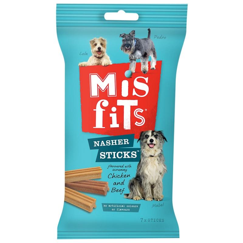 Misfits | Chewy Treats | Chicken & Beef Nasher Sticks