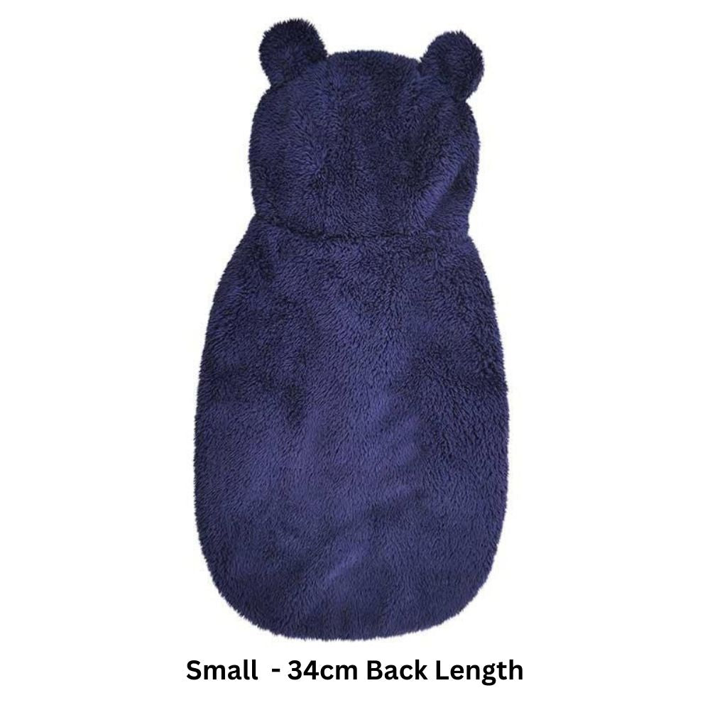 Cupid & Comet | Christmas Dog Costume | Festive Navy Teddy Bear Hoodie
