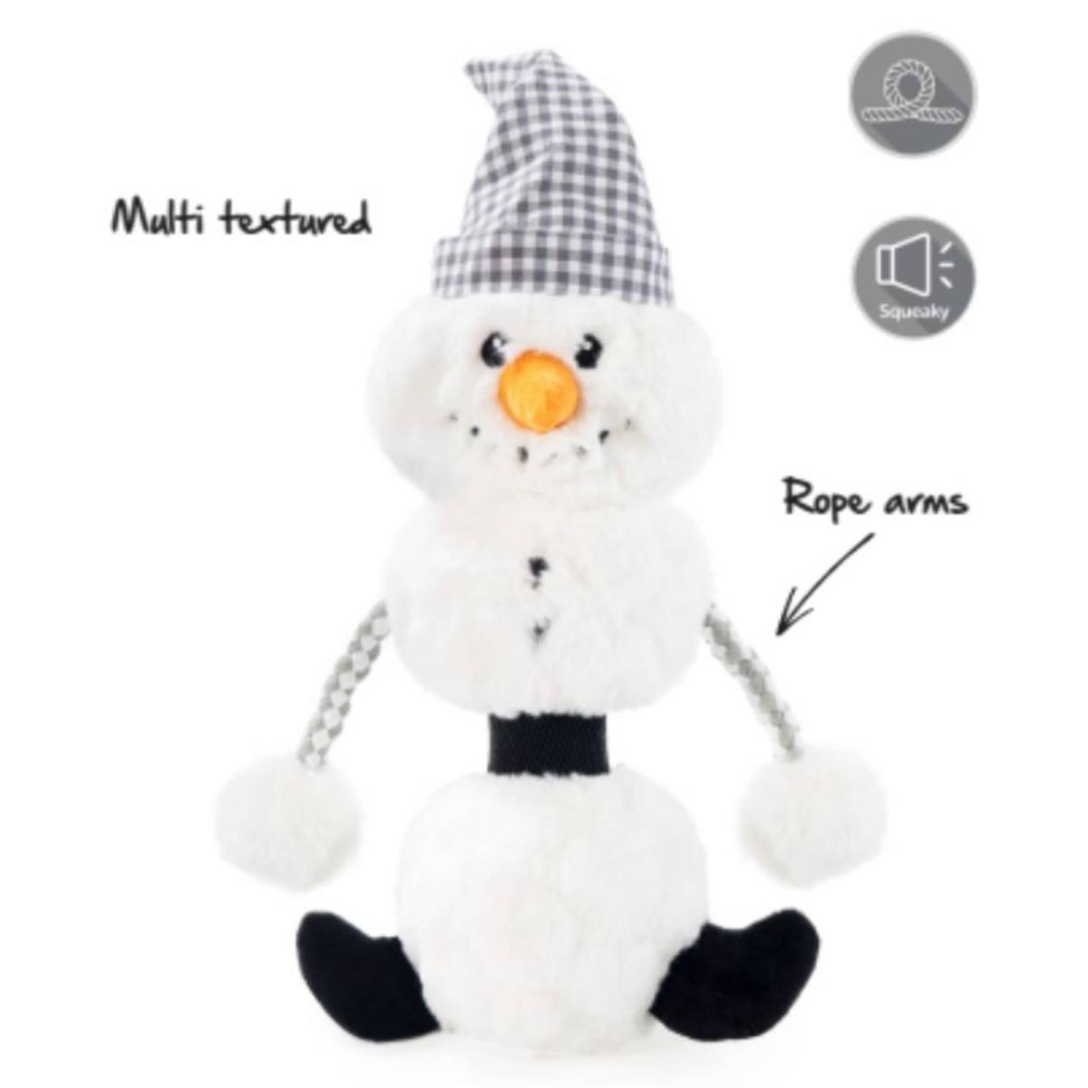 Cupid & Comet | Christmas Plush Dog Toy | Snoop Snowman
