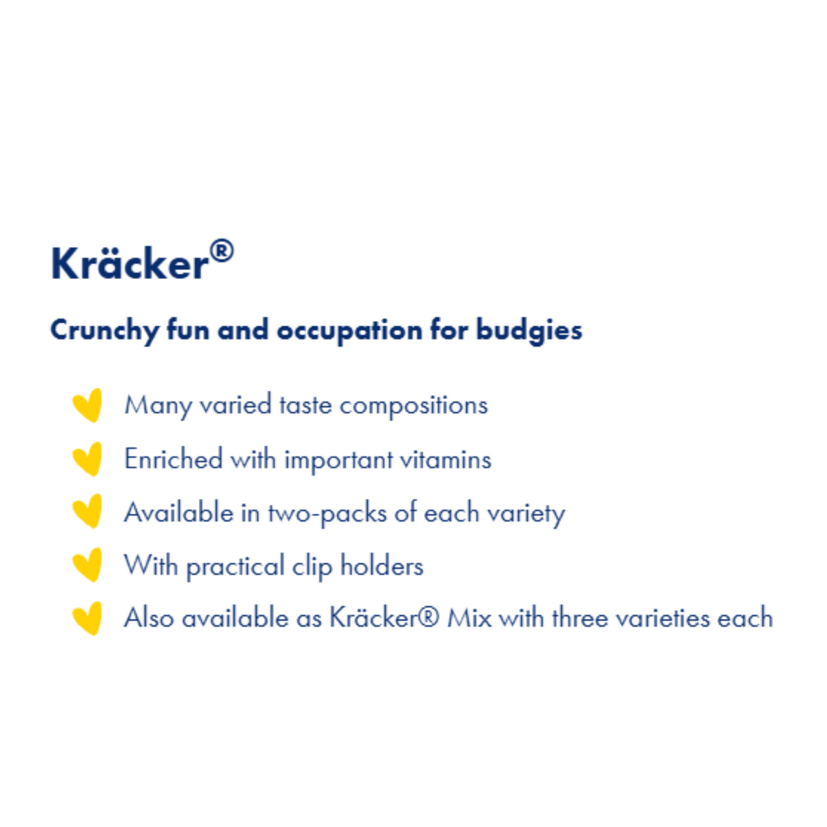 Vitakraft Kracker Budgie Treat Sticks (2 Pack) - Honey & Sesame