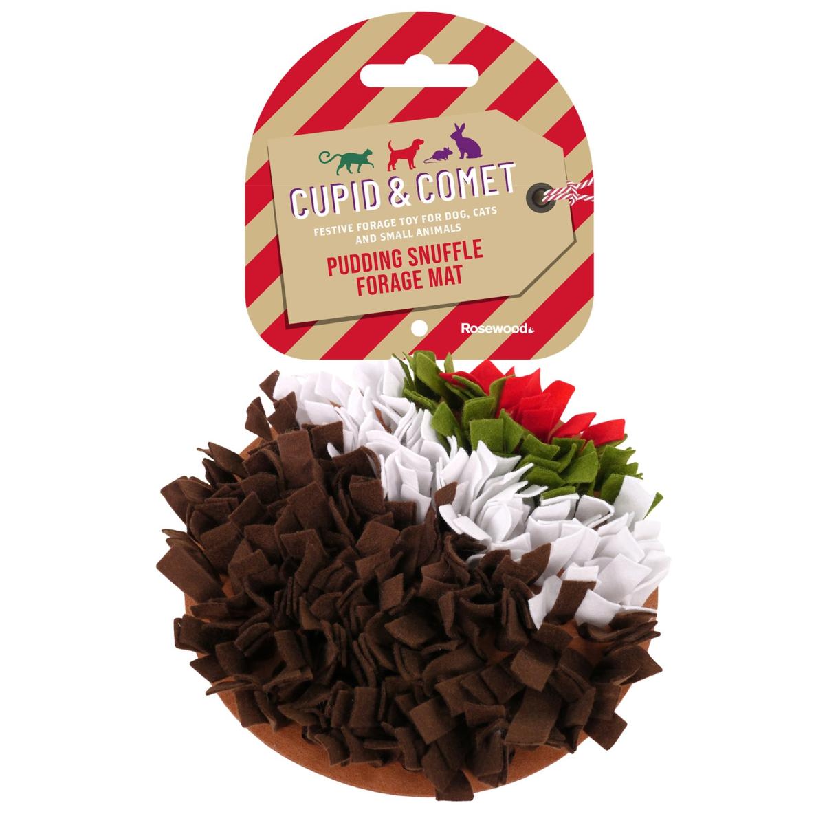 Cupid & Comet | Festive Pet Toy | Christmas Pudding Snuffle Mat