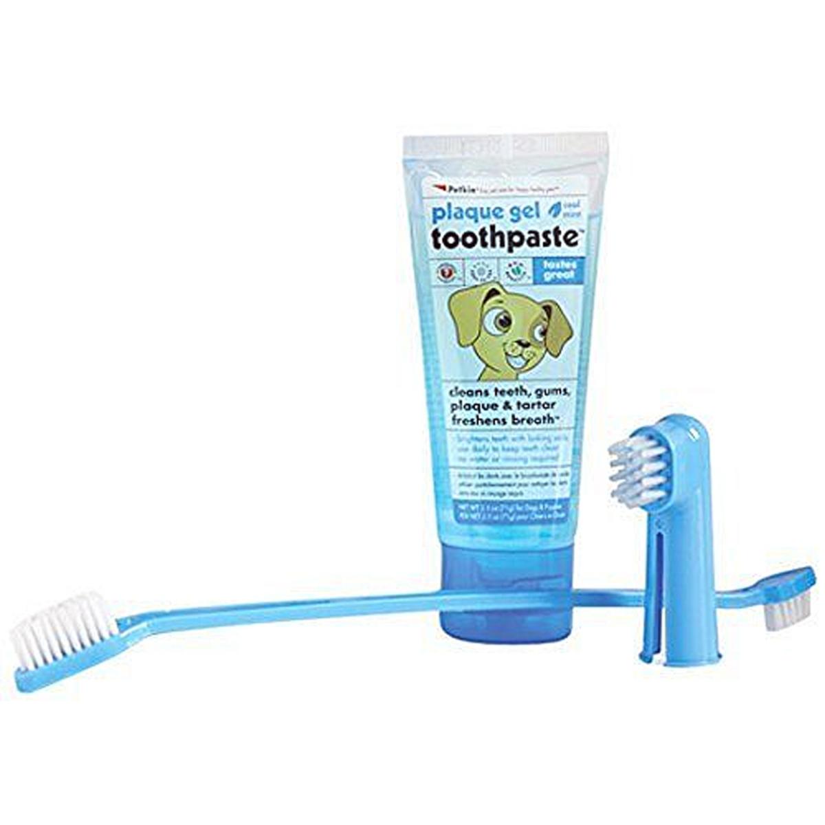 Petkin | Dog Toothbrush & Toothpaste | Complete Dental Plaque Kit