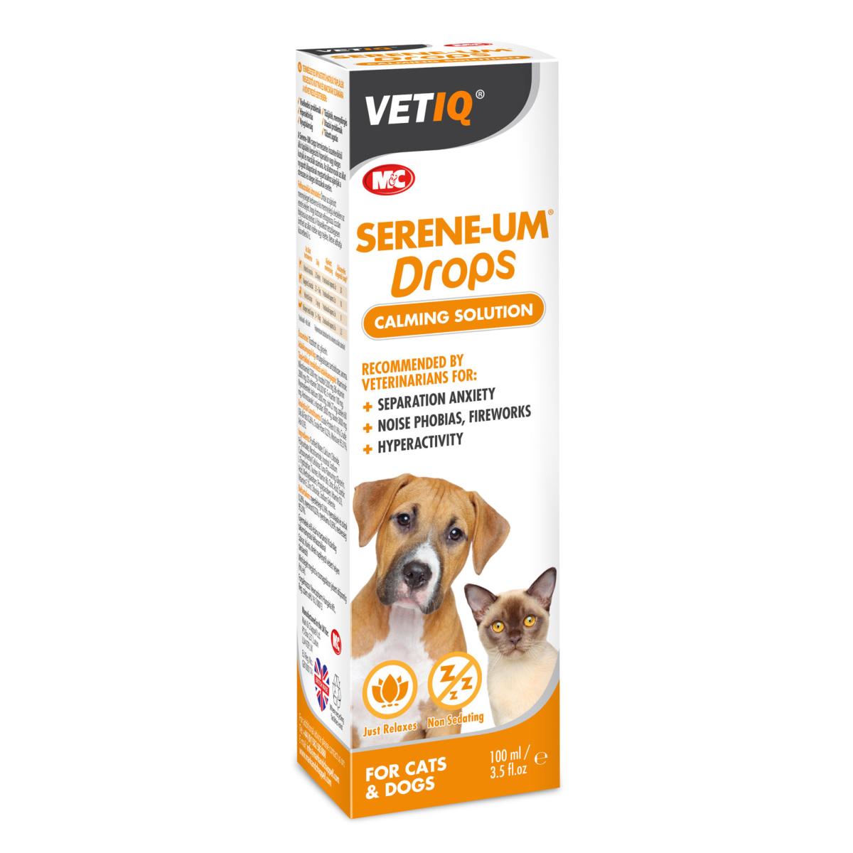 VetIQ | Cat & Small Dog Calming Solution | Serene-UM Drops