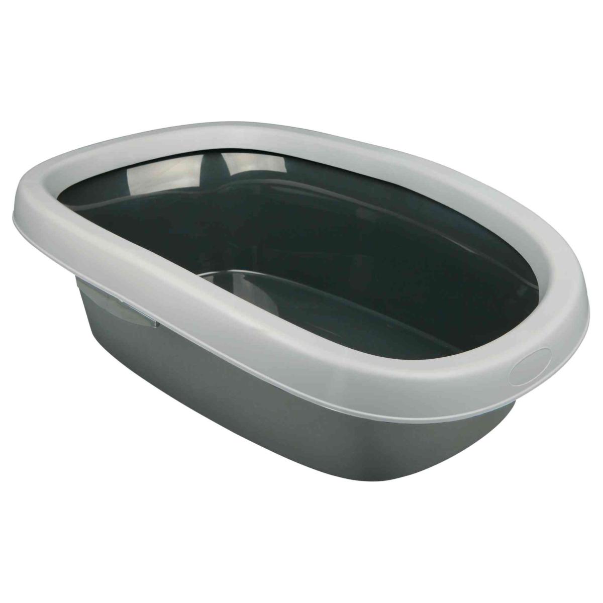 Trixie Carlo Curved Plastic Cat Litter Tray with Rim