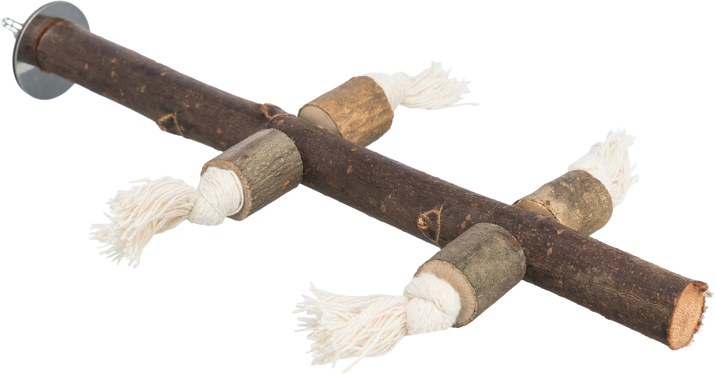 Trixie | Natural Living Perch & Playing Rope | Bird Toy