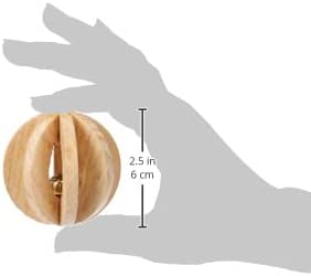 Trixie | Small Pet Toy | Wooden Slat Ball with Bell