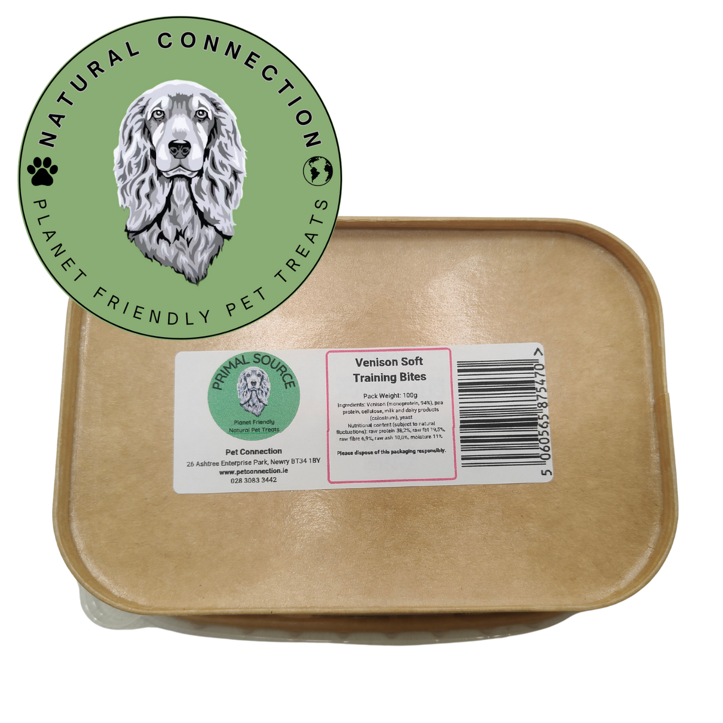 Venison Soft Training Bites | Single Protein, Hypoallergenic Bitesize Dog Treats by Natural Connection