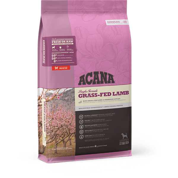 Acana Singles | Grain Free Dog Food | Adult | Grass-Fed Lamb - 2kg