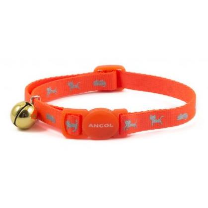 Ancol Reflective Hi Vis Kitten Safety Collar with Bell
