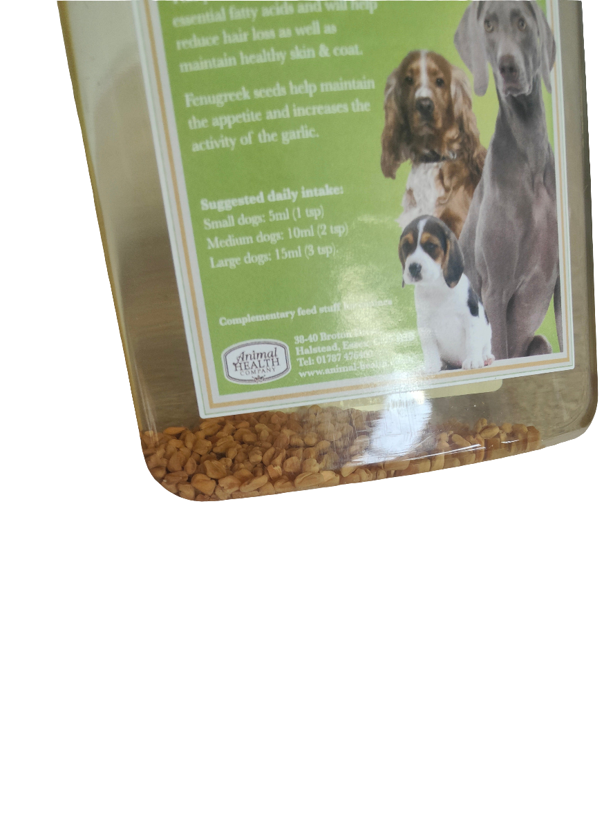 Garlic, Oil & Fenugreek | Natural Insect Repellent & Appetite Booster for Dogs by Animal Health Company