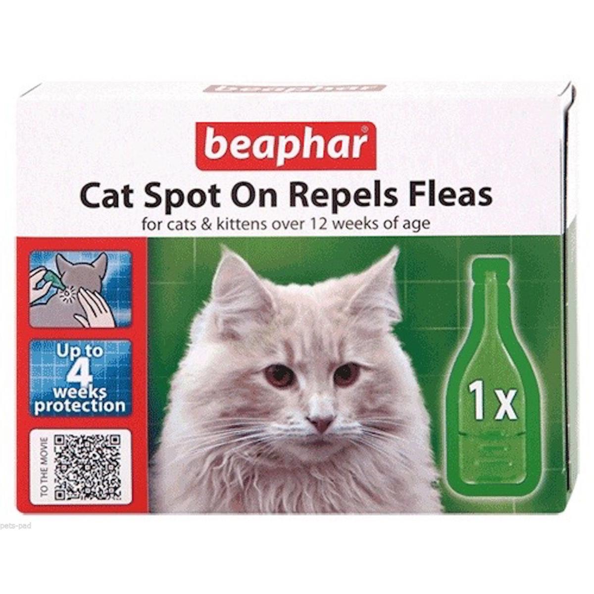 Beaphar | Cat Flea Repellent | Natural Spot On Treatment