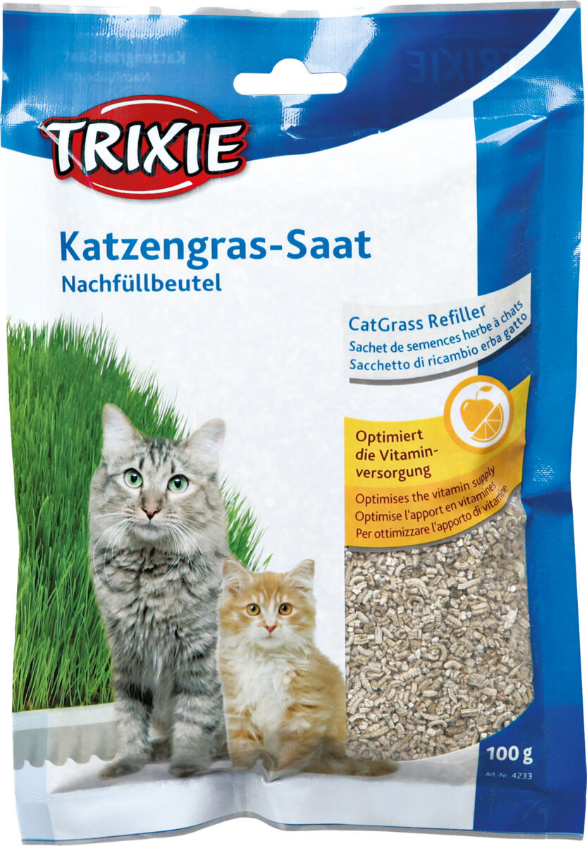 Trixie | Natural Cat Enrichment | Grass & Barley Seed Refill - 100g