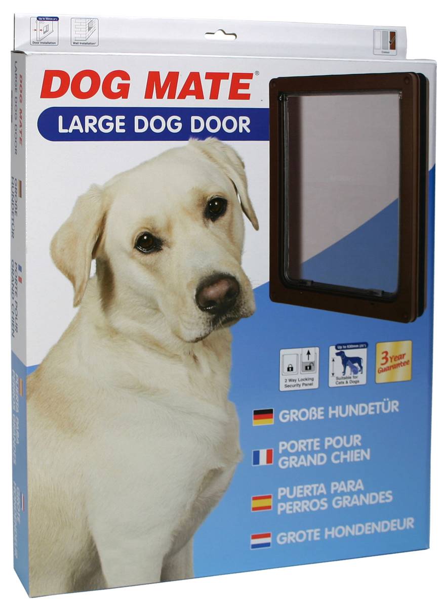 Dog Mates Dog Door - Brown