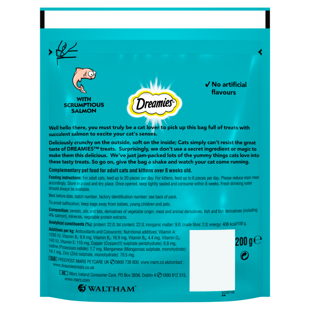 Dreamies | Cat Treats | Mega Pack Salmon - 200g