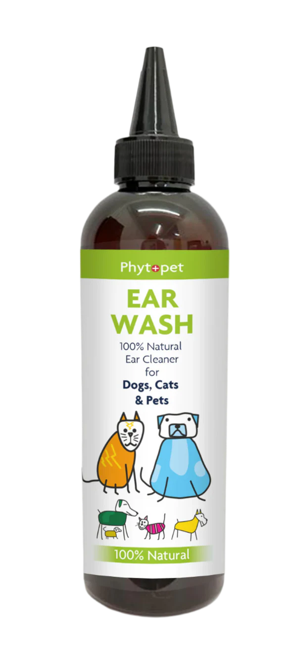 PhytoPet | Ear Wash | 100% Natural Ear Cleaner for Dogs, Cats & Small Pets