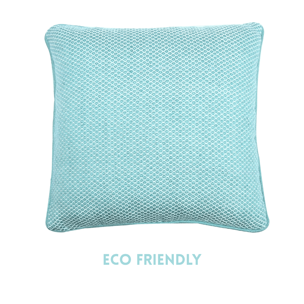 Resploot Pillow Teal Snakeskin Bed