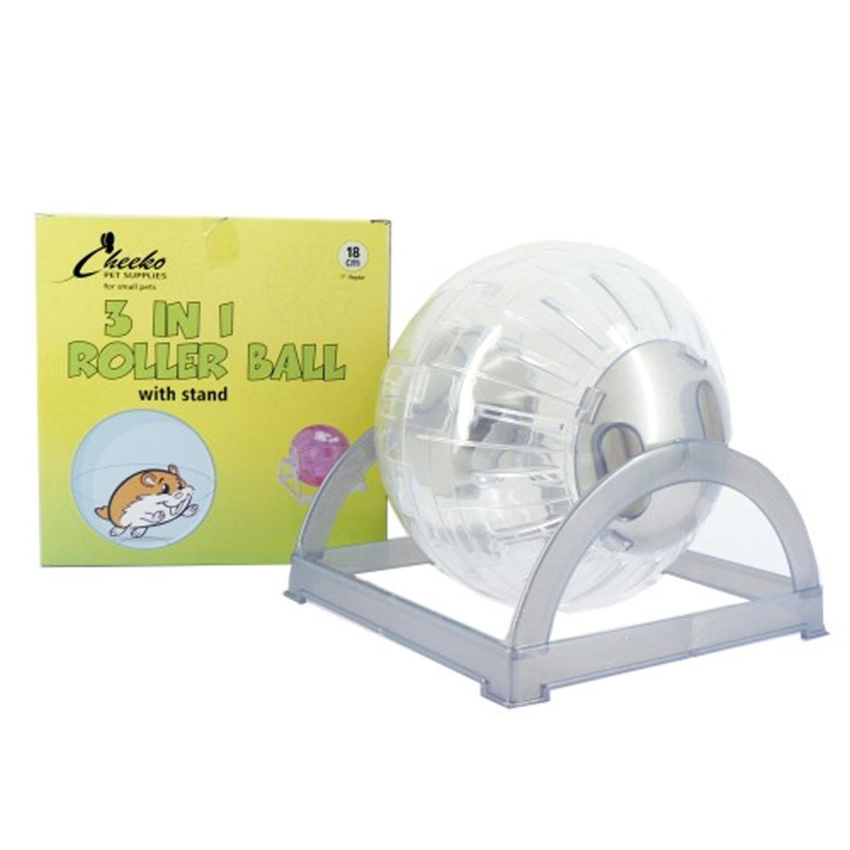 Cheeko | Small Pet Exercise | Hamster Ball with Stand