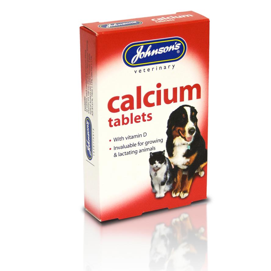 Johnson's Veterinary | Breeding & Puppy Supplement | Calcium Tablets - 40 Pack