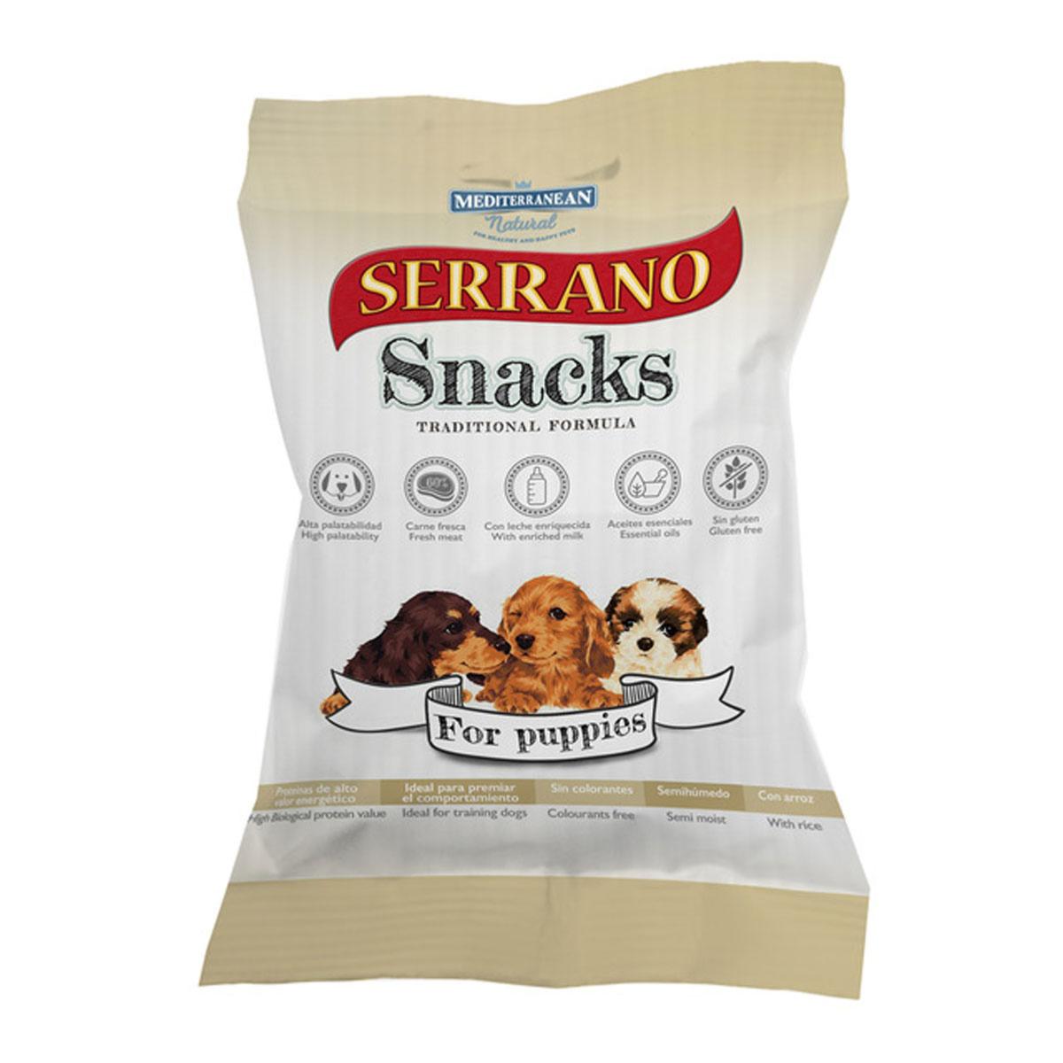 Serrano Snacks | Dog Training Treats | Natural Puppy Bitesize Bones - 100g