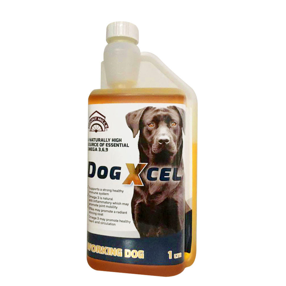 Mount Mills DogXcel | Natural Supplement | Cold Pressed Flax Oil - 1l