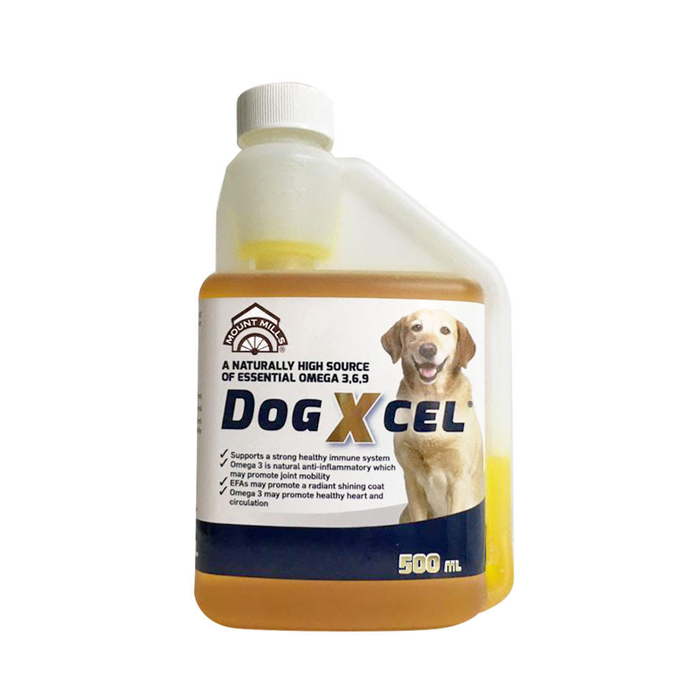 Mount Mills DogXcel | Natural Supplement | Cold Pressed Flax Oil - 500ml